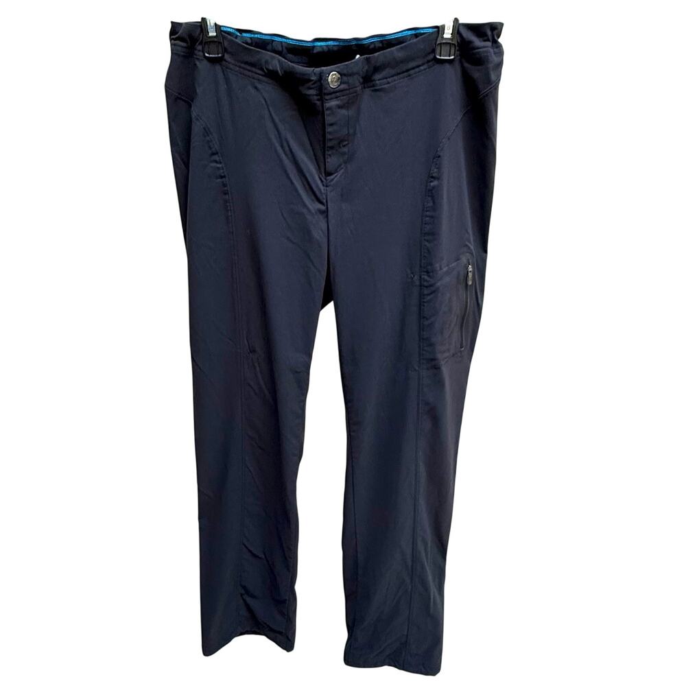 Columbia Hiking Pants Black Womens Size 12 Omni-Shield Nylon Sportswear